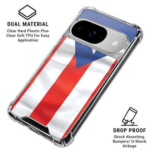 Puerto Rico Flag Google Pixel 10 Clear Case